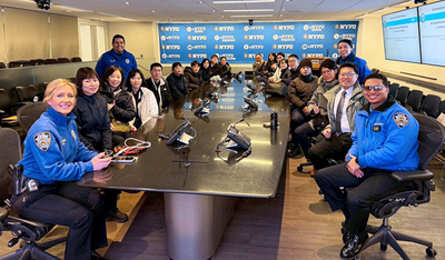 Delegation visiting the New York Police Department (NYPD)