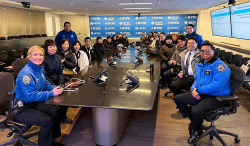 Delegation visiting the New York Police Department (NYPD)
